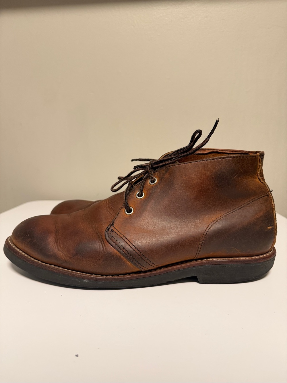 Red Wing Foreman Chukka Boots Mens US 10.5 D Brown Leather Work 9219 USA Vintage
